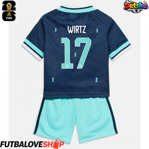 Dres Nemecko Florian Wirtz #17 Preč pre deti MS 2026 Krátky Rukáv (+ trenírky)